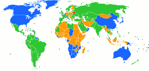 ブラウザシェア世界地図